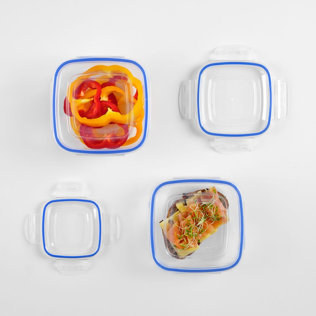 3 Parça Contalı Kare Set (275-500-900 ml)
