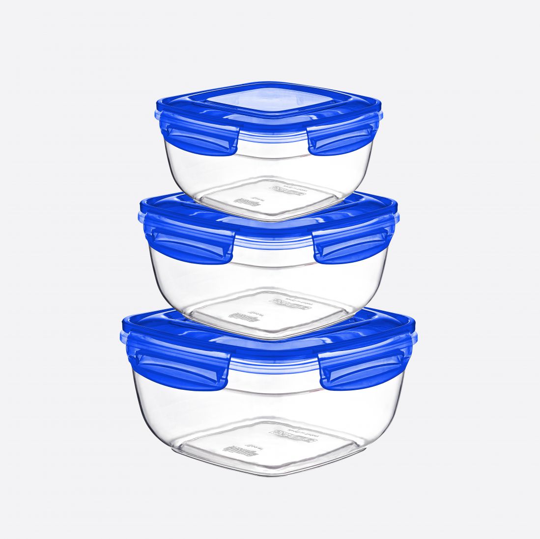 3 Parça Dikdörtgen Fresh Box Set (500-900-1500 ml)