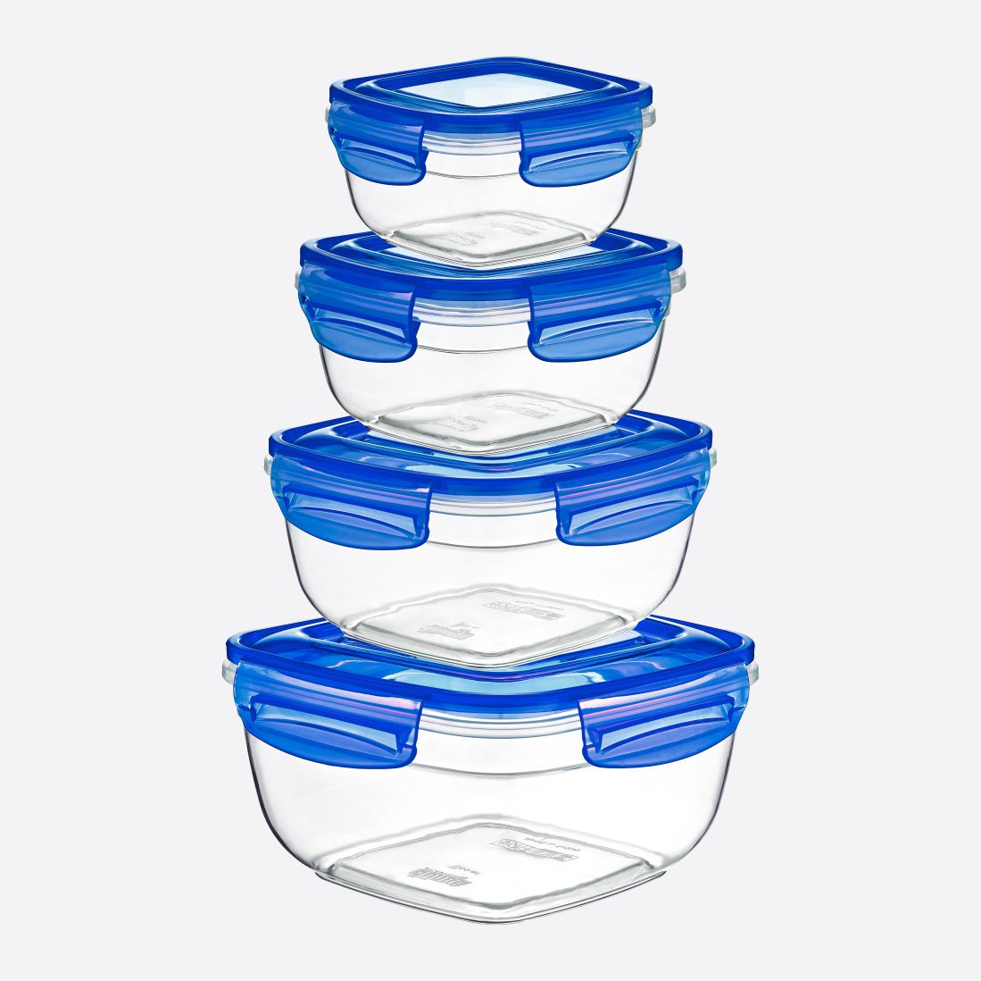 4 Parça Dikdörtgen Fresh Box Set (275-500-900-1500 ml)