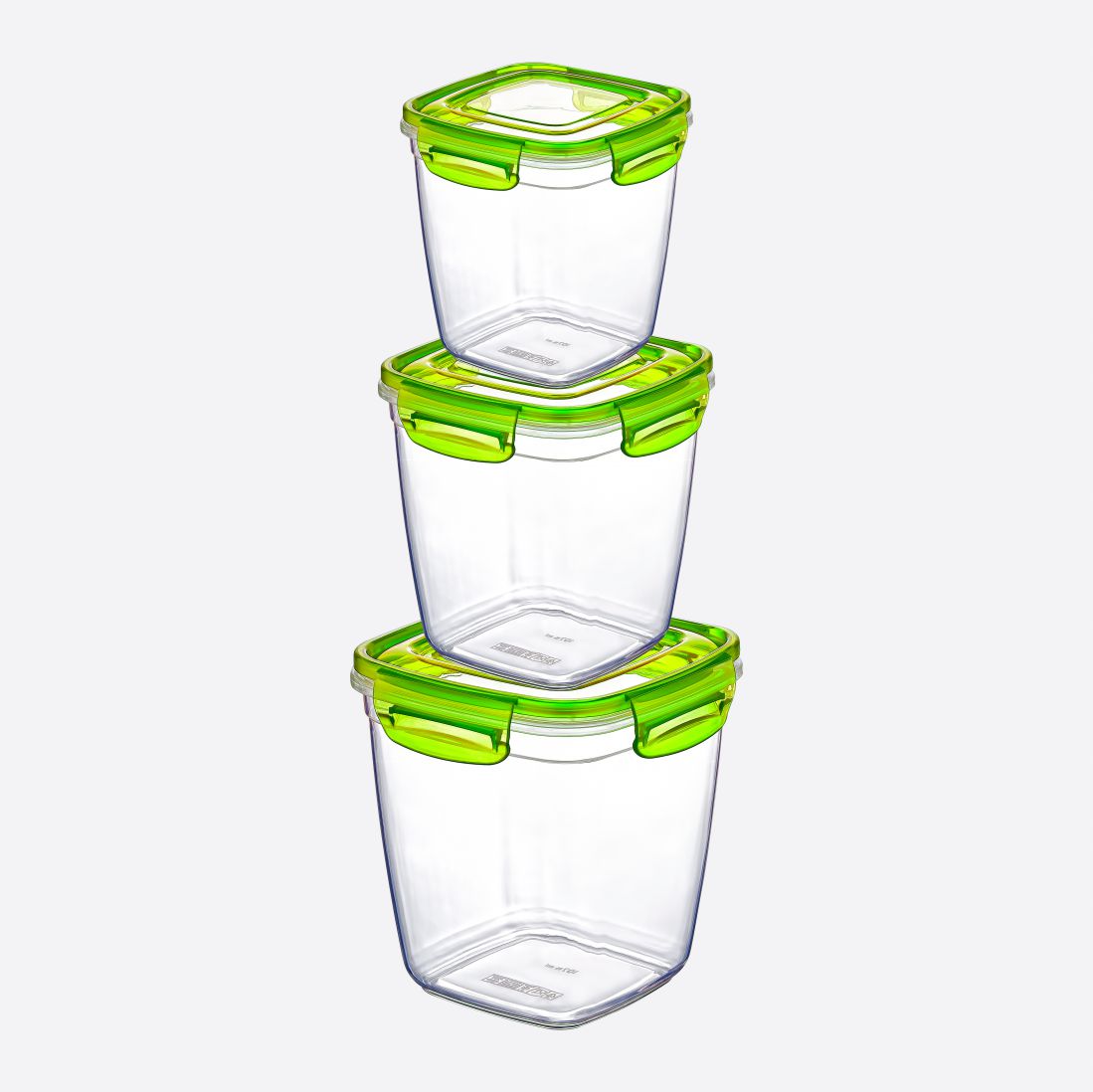 3 Parça Dikdörtgen Fresh Box Set (575-1075-1900 ml)