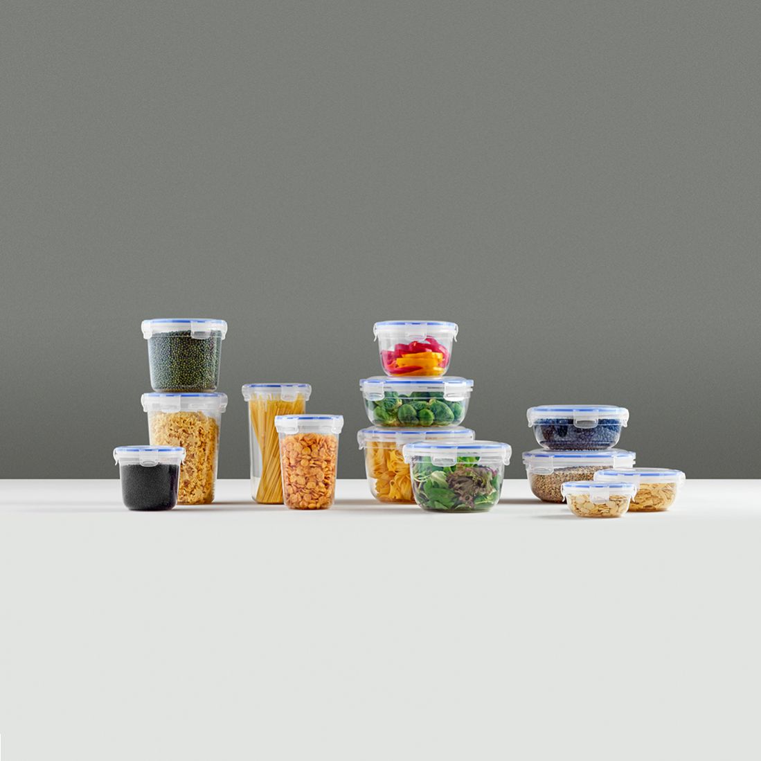 3 Parça Contalı Yuvarlak Set (625-1200-2100 ml)
