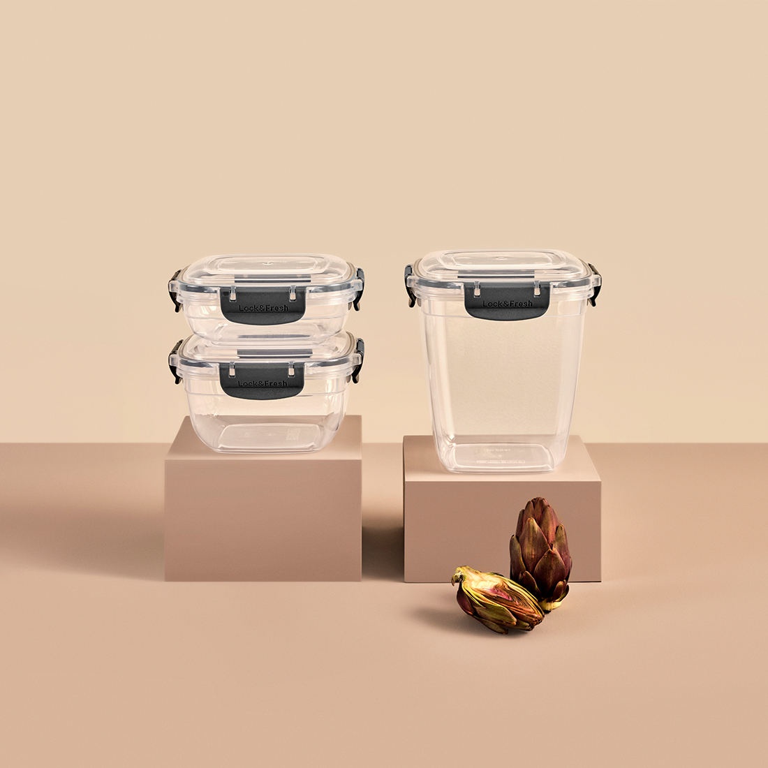 5 Pcs Master Rectangular Set (400-800-1400-2300-4000 ml)