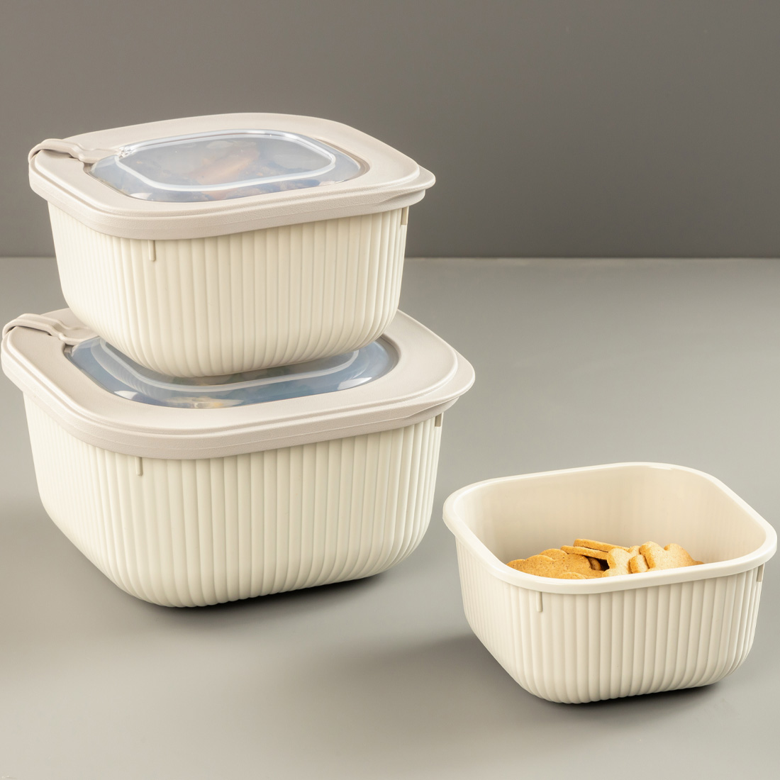 3 Parça MicroLine Set ( 600-1100-1800 ml )