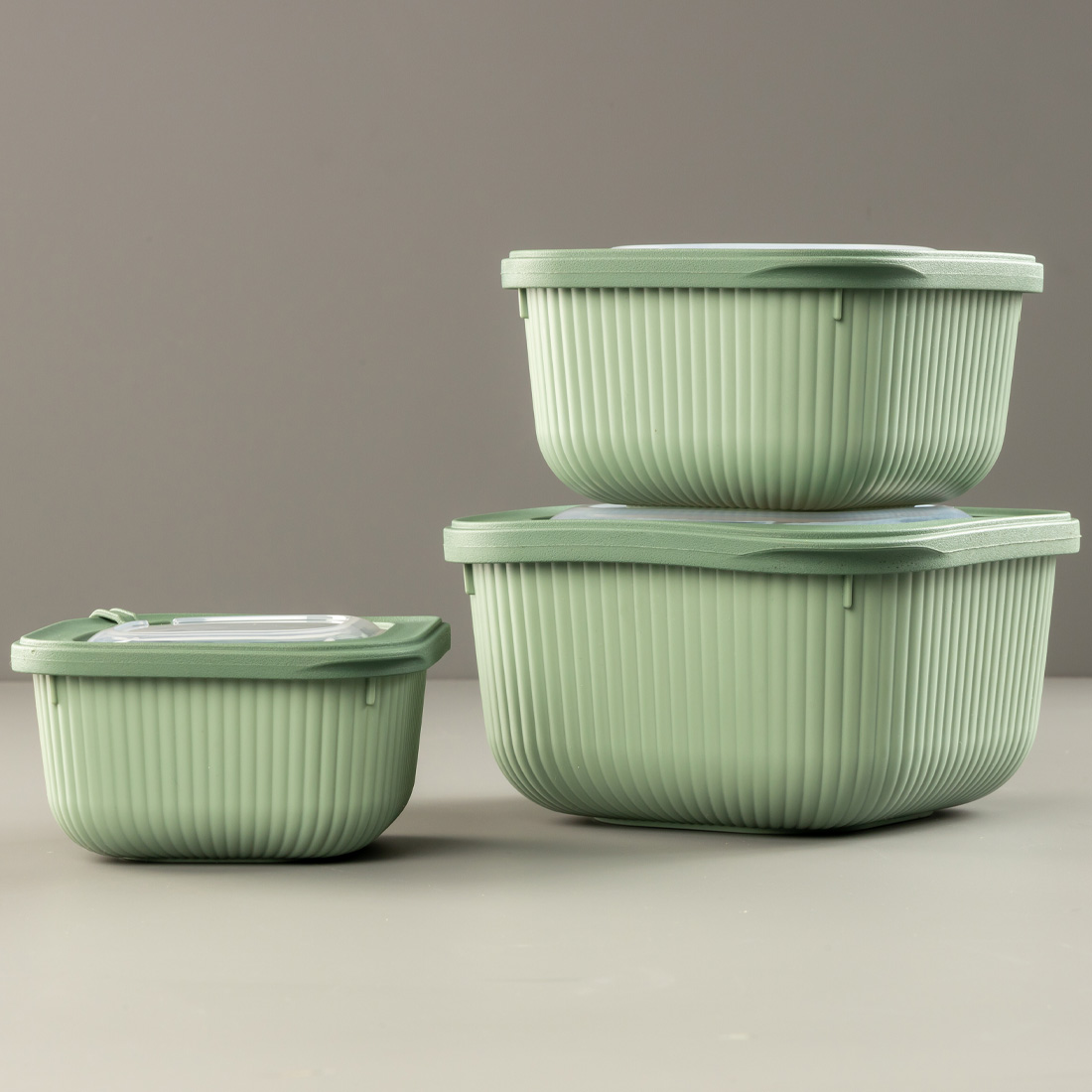 3 Parça MicroLine Set ( 600-1100-1800 ml )