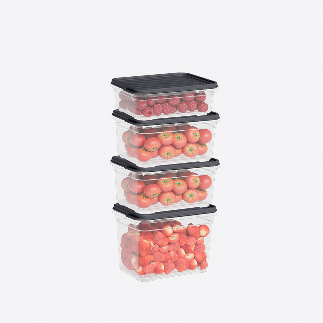 4 Parça Smart Modüler Set ( 500 ml, 2x700 ml, 950 ml )