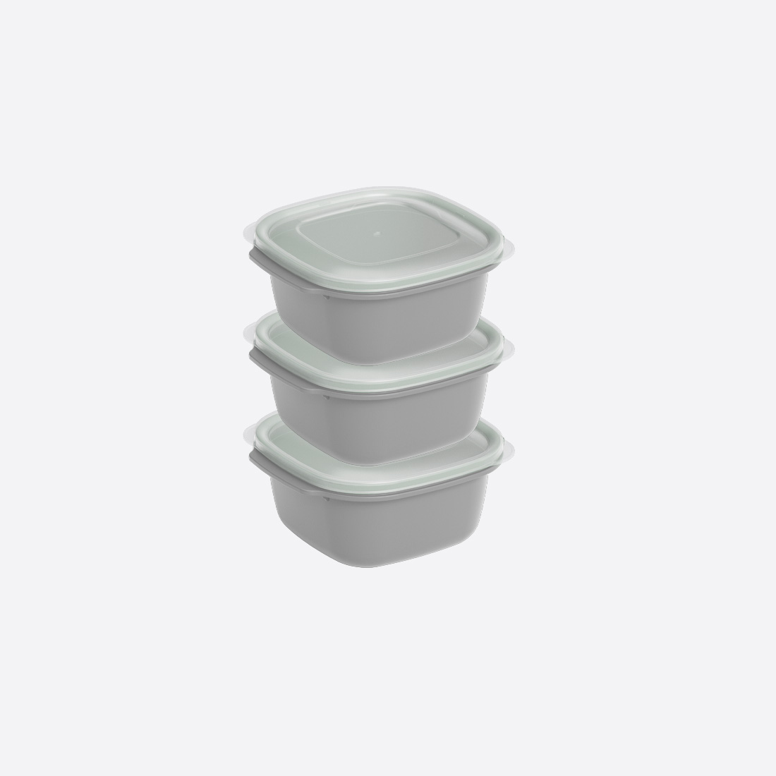 3 Parça Easy Keep Kare Set ( 3 x 550 ml )