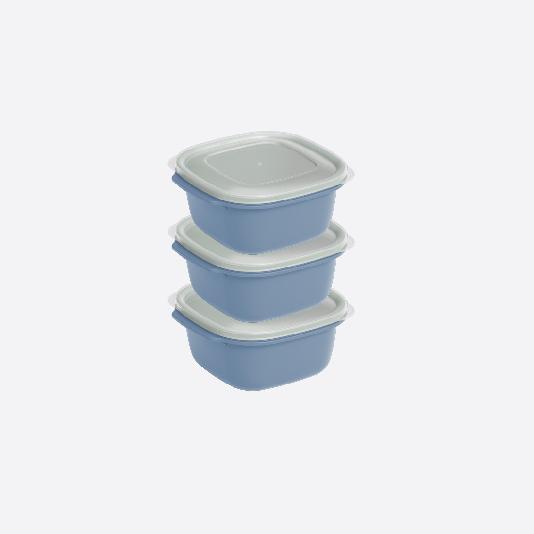 3 Parça Easy Keep Kare Set ( 3 x 550 ml )