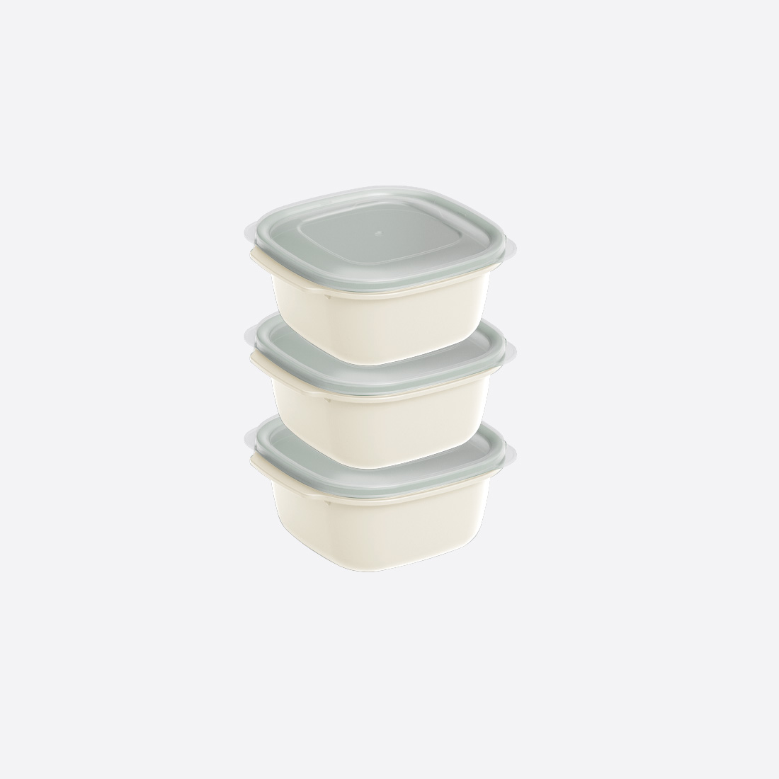 3 Parça Easy Keep Kare Set ( 3 x 550 ml )