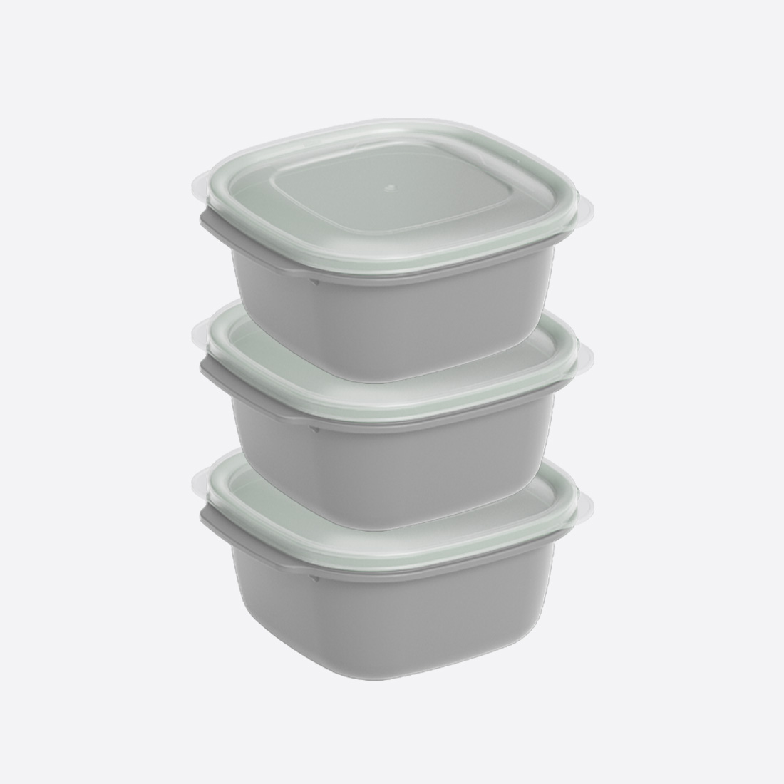3 Parça Easy Keep Kare Set (3 x 2200 ml)